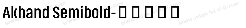 Akhand Semibold字体转换